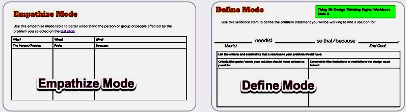 Screen shot of 15. Design thinking workbook Quest 2 Empathize Mode and Define Mode