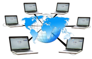 computers around globe networked