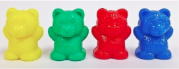 4 gummy bears