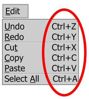 common computer shortcuts