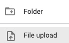 Screenshot of File Upload wording