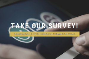 Take our Survey for a chance to win Biggby Coffee!
