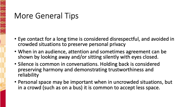 General tips for communication in Japan