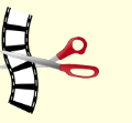 film and scissors editing